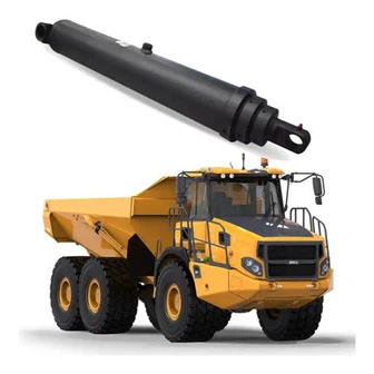 2 trinns teleskopisk hydraulisk sylinder for dumpbil